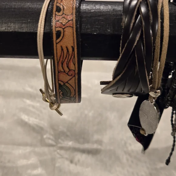 Assorted Bracelet Collection. Including Leather, cord, and metal. - Picture 9 of 11